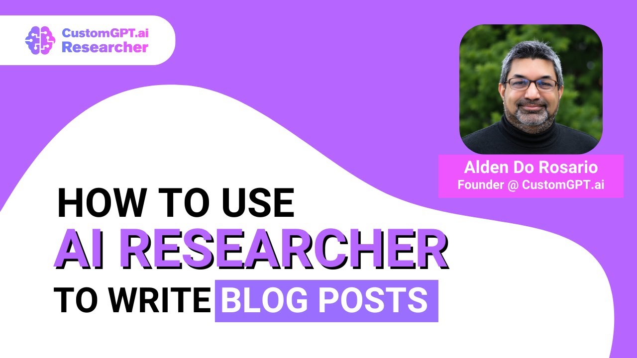 CustomGPT.ai Researcher Workshop: Transform How You Create Content with AI Research Agents