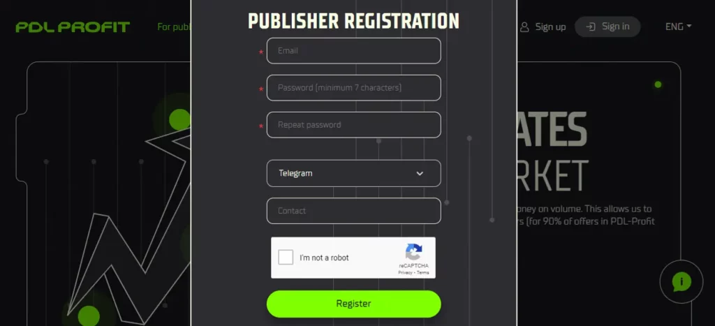 PDL-Profit Signup
