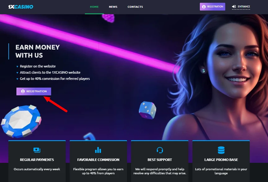 1xCasino Partners Affiliate Program