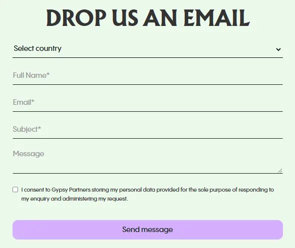 Gypsy Partners Affiliate Program Email Contact